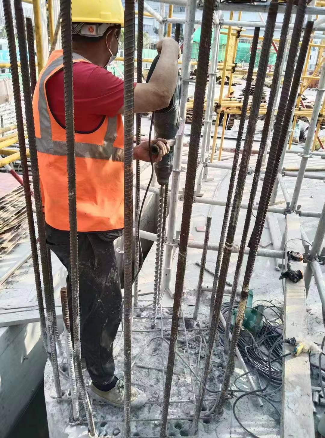 蒲县增大截面法加固框架柱施工方案